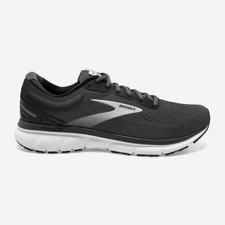 Brooks Trace Israel - Men's Adaptive Road Running Shoes - Black/Blackened Pearl/Grey (51749-OGST)